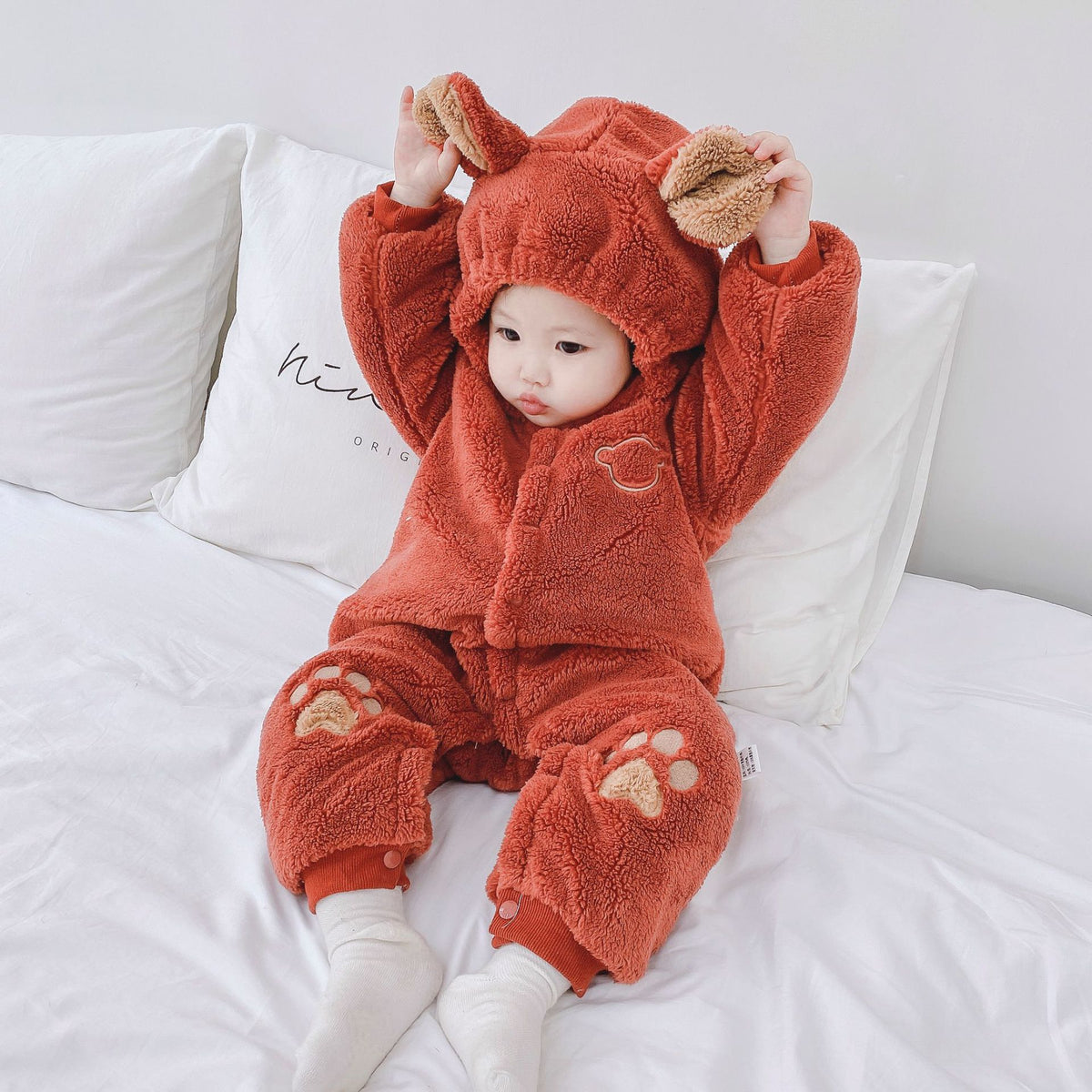 Newborn Baby Onesie Quilted Romper