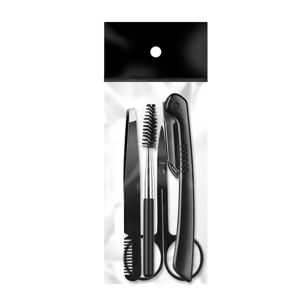 Black Eyebrow Trimming Set