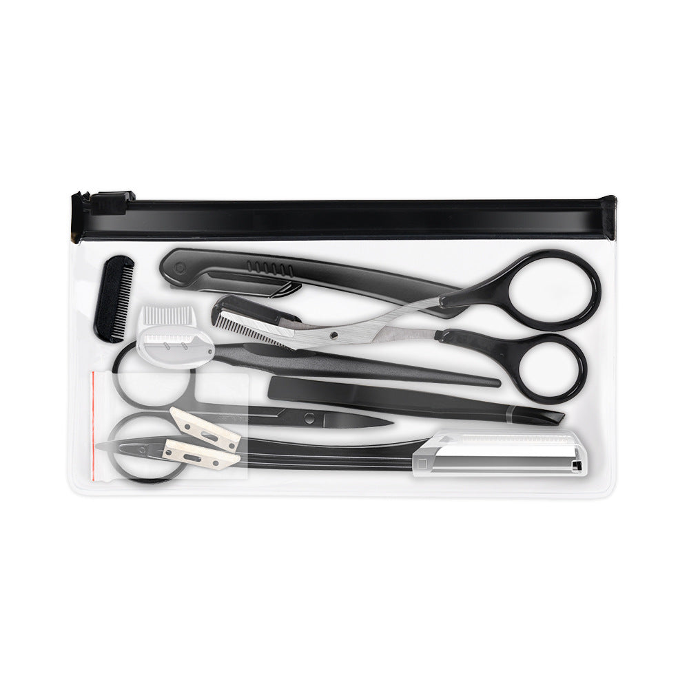 Black Eyebrow Trimming Set