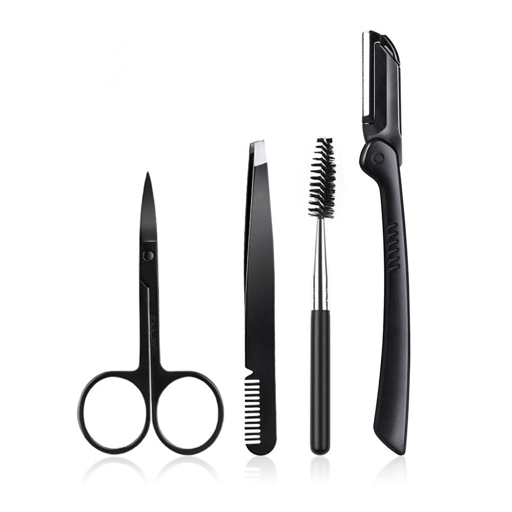 Black Eyebrow Trimming Set