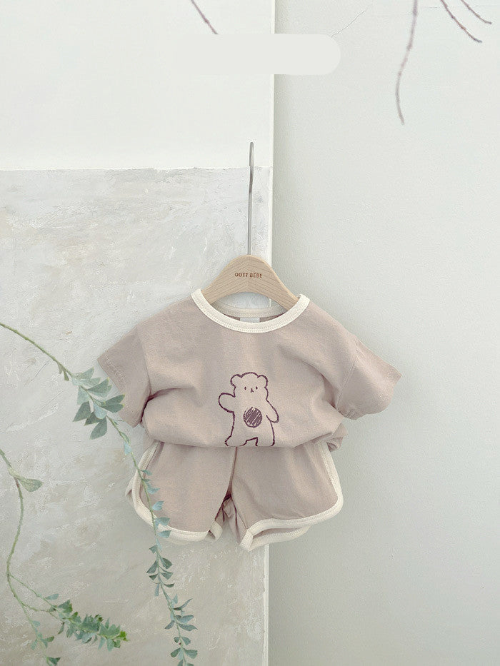 Baby Bear Cotton Suit Two-Piece
