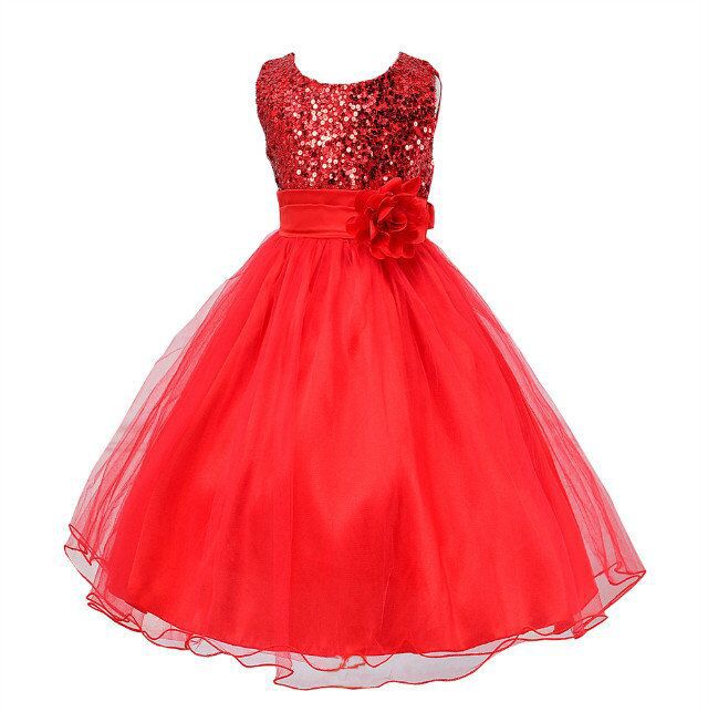 Baby Sequin Flower Girl Dress