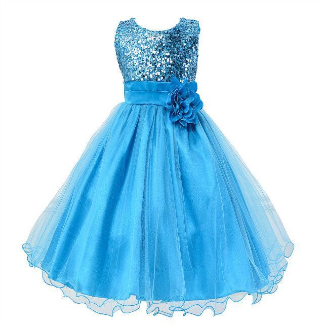 Baby Sequin Flower Girl Dress