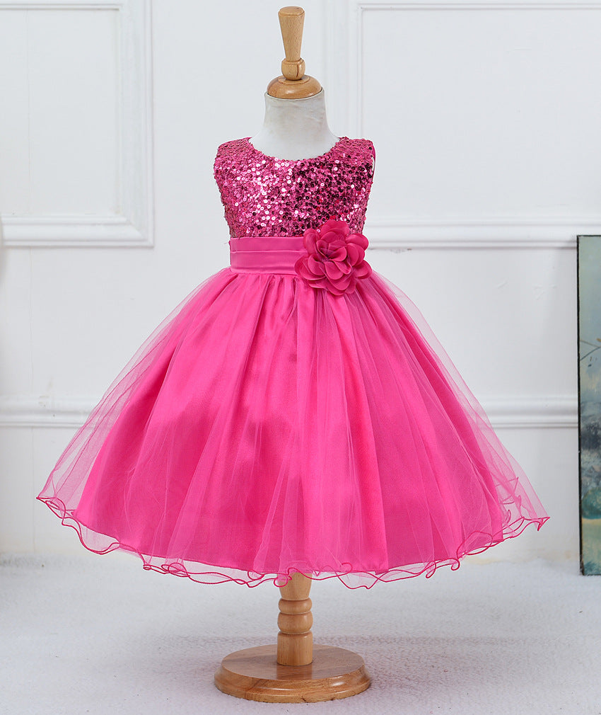 Baby Sequin Flower Girl Dress