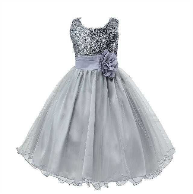 Baby Sequin Flower Girl Dress