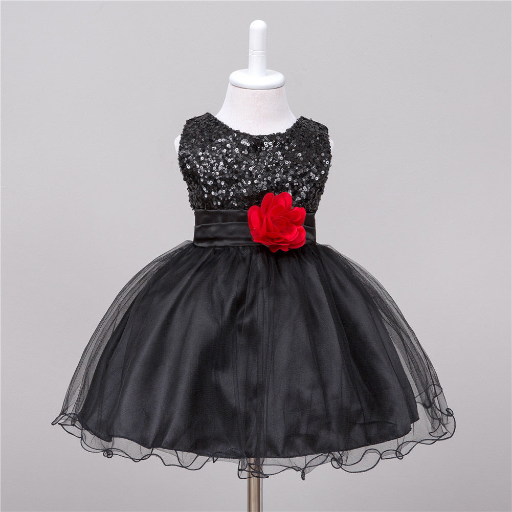 Baby Sequin Flower Girl Dress