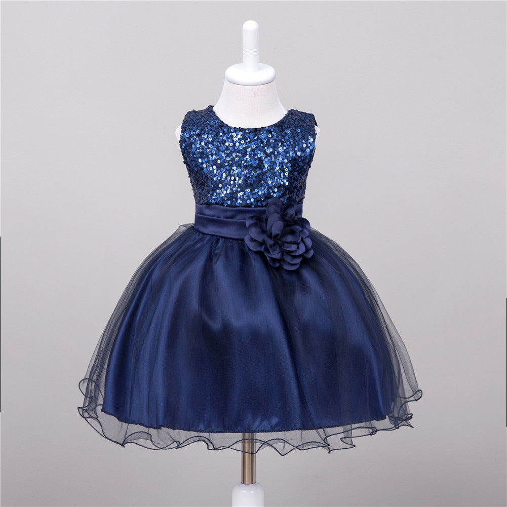 Baby Sequin Flower Girl Dress
