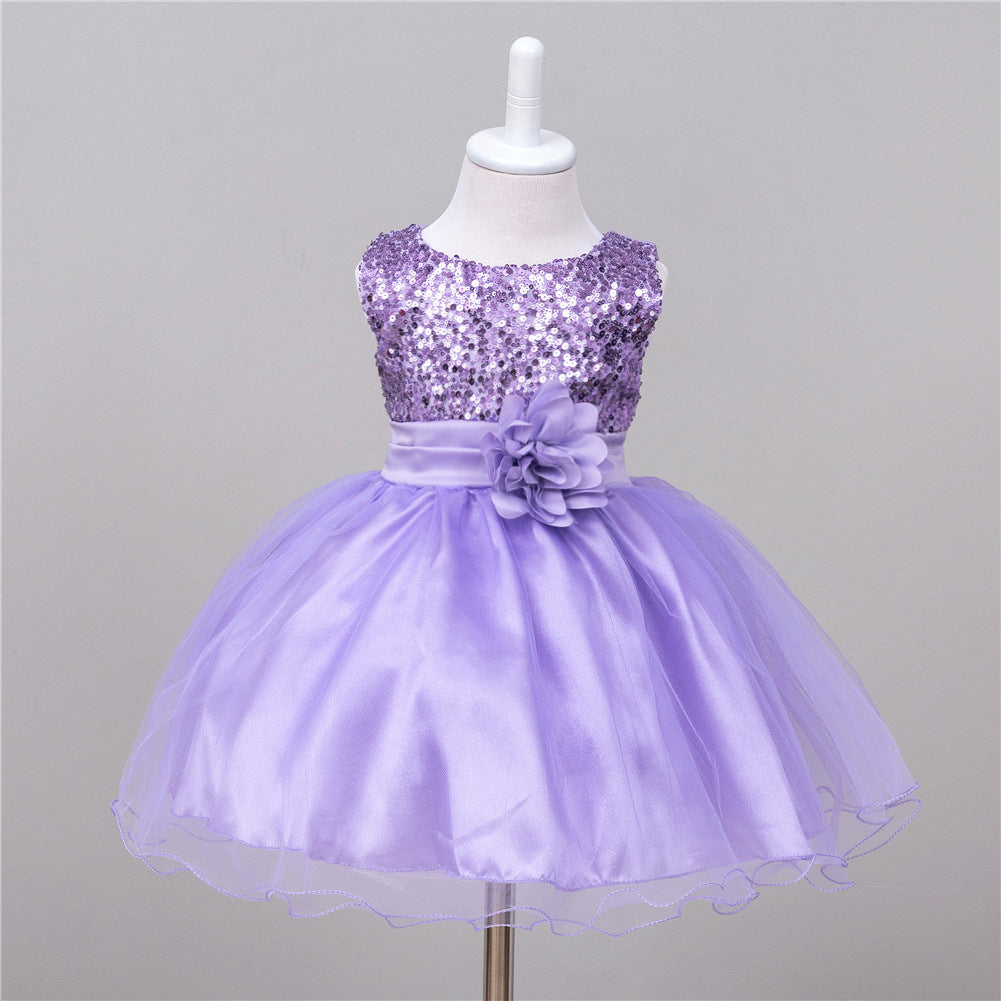 Baby Sequin Flower Girl Dress