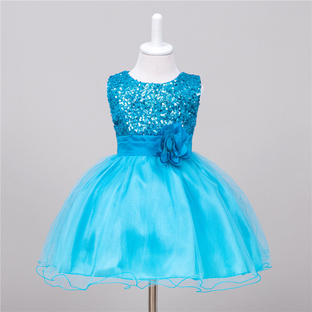 Baby Sequin Flower Girl Dress