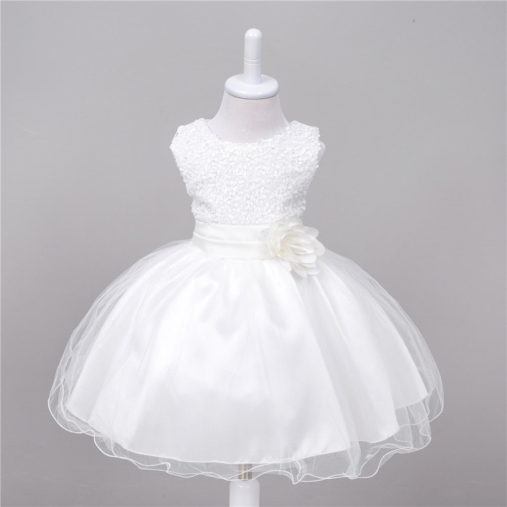 Baby Sequin Flower Girl Dress