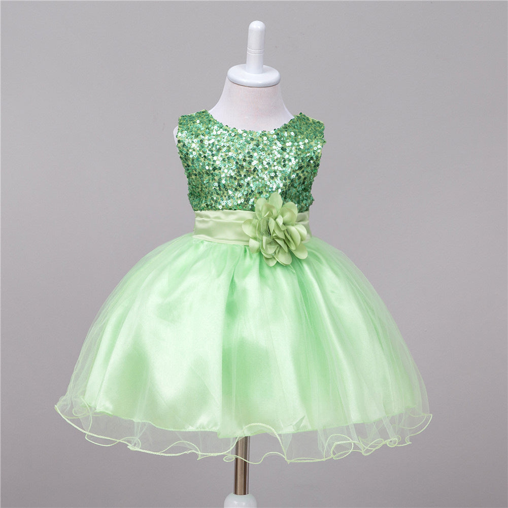 Baby Sequin Flower Girl Dress