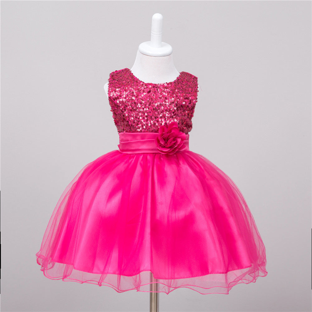 Baby Sequin Flower Girl Dress