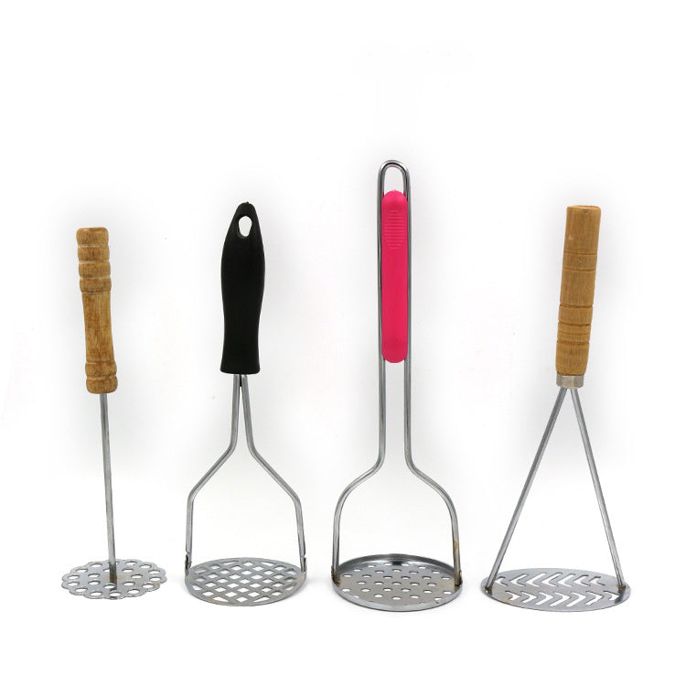 Manual Potato Masher with Wooden Handle