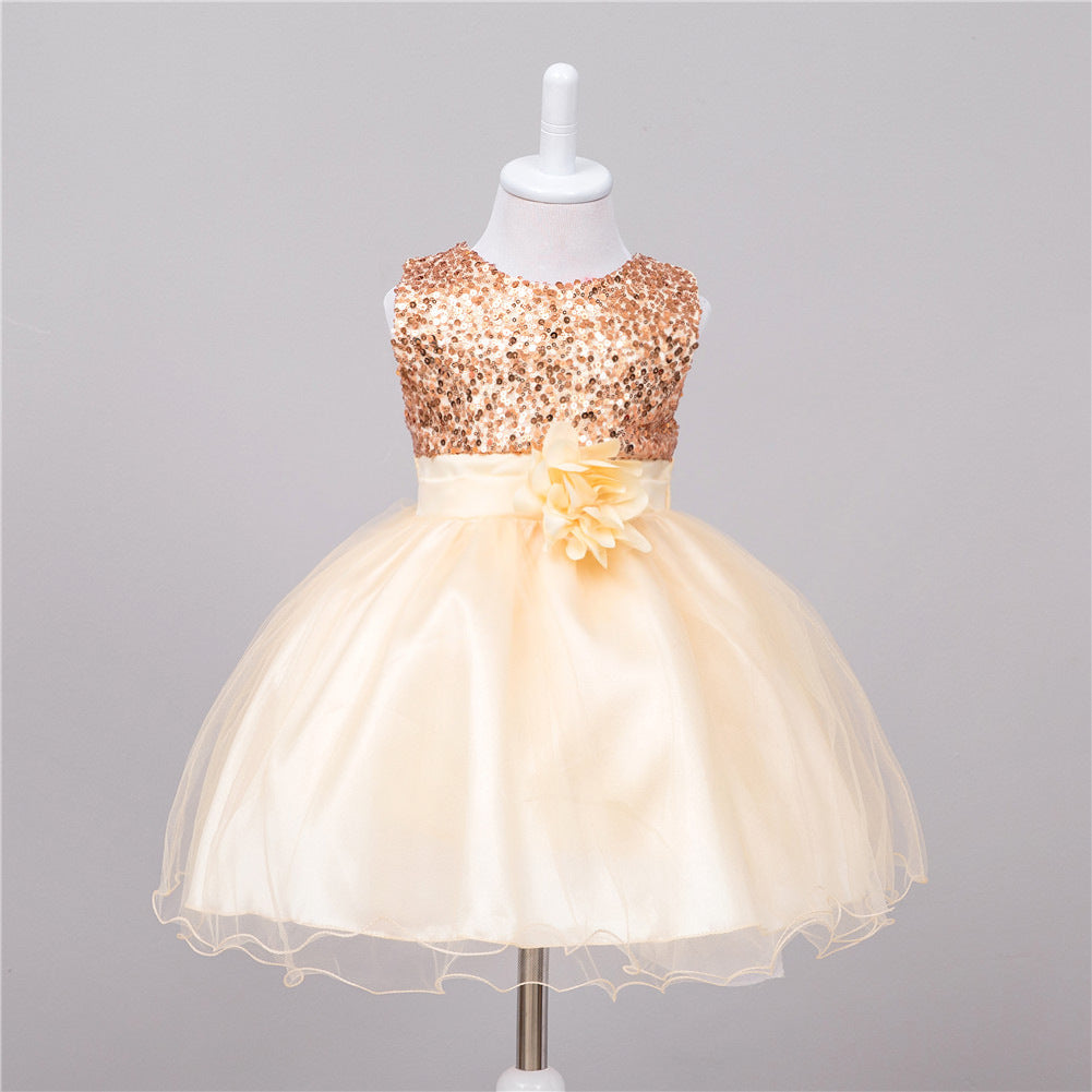 Baby Sequin Flower Girl Dress